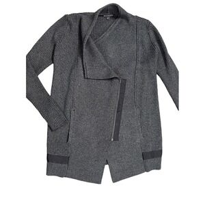 Athleta‎ Thermolite Sentinel Sweater Coat jacket Charcoal Gray Small